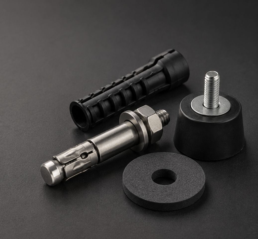 Metals. Polymers. Rubber. Neoprene.