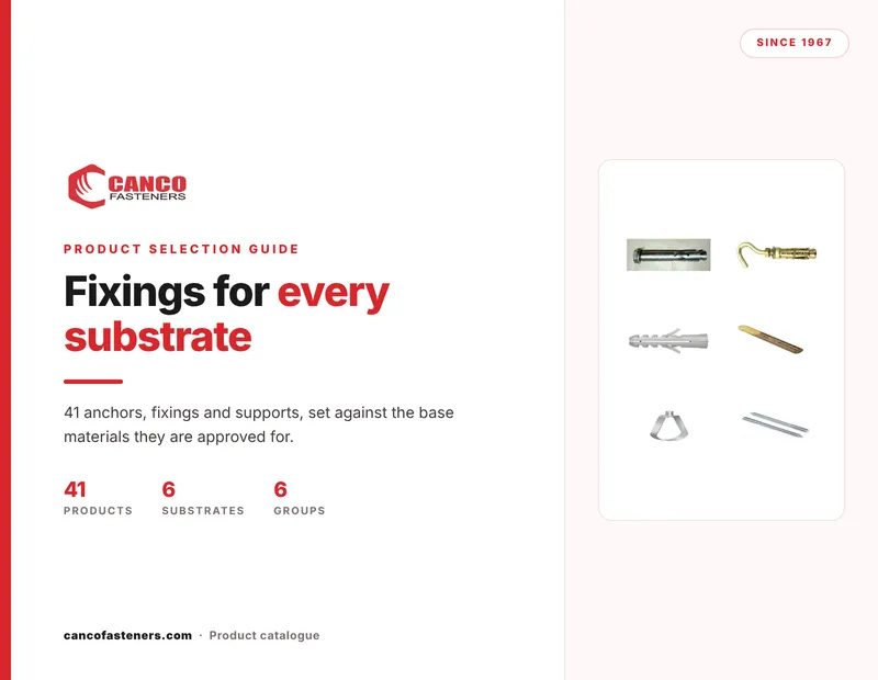 Canco Fastener Suggestion Based on Application